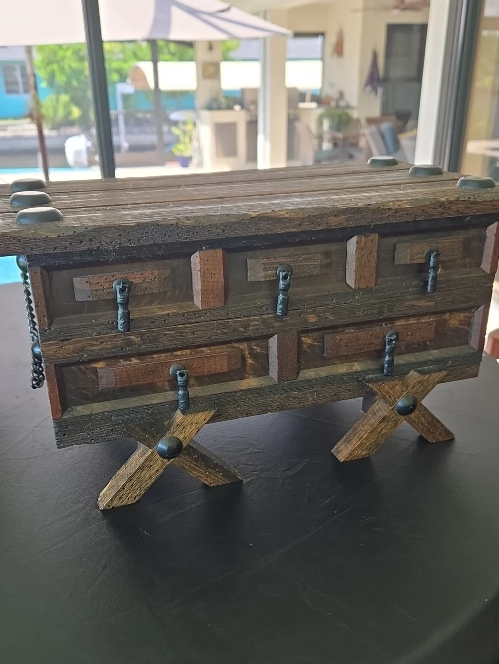 Vintage Wood Jewelry Box